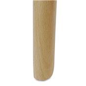 Tabouret de bar scandinave 'NORSKI' noir 4 pieds bois naturel repose pieds métal noir dossier haut