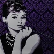 Tableau pop art 'Audrey Hepburn' - 60 x 60 cm