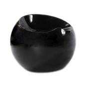 Tabouret bas design 'Ball Chair' noir