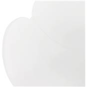 Chaise style industriel design à accoudoirs 'LOTUS' blanche avec 4 pieds en métal blanc