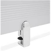 Ecran de séparation de bureau 'CONFIDENTIAL' en métal gris - 160 cm