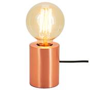 Lampe à poser design cylindrique 'CILINDRO' en métal cuivré