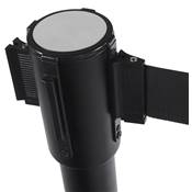 Potelet a sangle 'GUARD' noir pour files d'attente