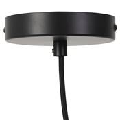 Suspension design ronde 'ARC' style rustique en algue marine naturelle structure en métal noir