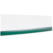 Petite table / table de réunion ronde 'LIGHTY' plateau verre transparent pied central chromé - Ø 90 cm