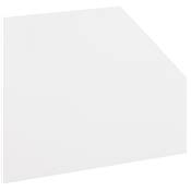 Table / bureau design 'TVILLIN MEDIUM' blanche en bois pied central en acier brossé - 160 x 80 cm