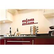 Sticker cuisine 'Miam miam' bordeaux