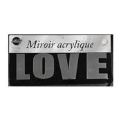 Sticker Lettres 'Love' déco murale effet miroir auto-adhésif