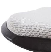 Tabouret réglable design ergonomique 'Svarst' pivotant gris pied central et système de balancement