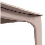Chaise design intérieur / extérieur moderne 'COCKTAIL' avec assise et pieds en résine beige