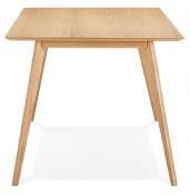 Table / bureau droit scandinave 'Rustik' plateau et 4 pieds en bois – 180 x 90 cm