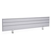 Ecran de séparation de bureau 'CONFIDENTIAL' en métal gris - 140 cm