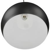 Suspension design ronde 'Luna' en métal noir mat