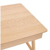 Petit bureau droit / table de travail design 'CHILD' en bois naturel - 120 x 70 cm