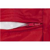 Pouf d'appoint carré déhoussable imperméable 'Popy' rouge