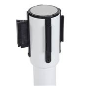 Potelet a sangle 'GUARD' blanc pour files d'attente