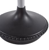 Tabouret réglable design ergonomique 'Svarst' pivotant noir pied central et système de balancement