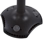 Tabouret réglable design ergonomique 'Svarst' pivotant noir pied central et système de balancement