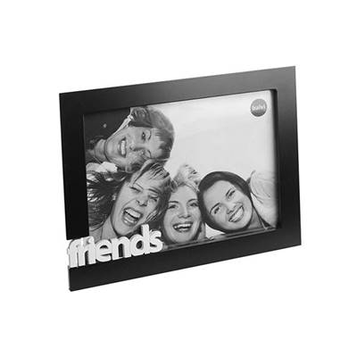 Cadre photos design pour photo entre amis 'Friends' noir et blanc – 13 x 18 cm