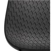 Chaise de bureau à roulettes design 'BLACK HJÜL' noire avec pied en métal noir