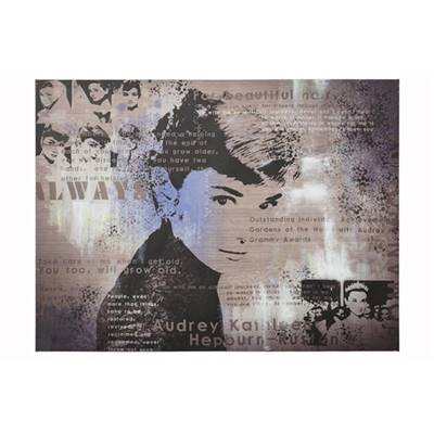 Tableau design 'Audrey Hepburn' – 120 x 90 cm