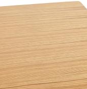 Table de salle à manger 'Tvillin Small' bois avec pied central acier brossé - 150 x 70 cm