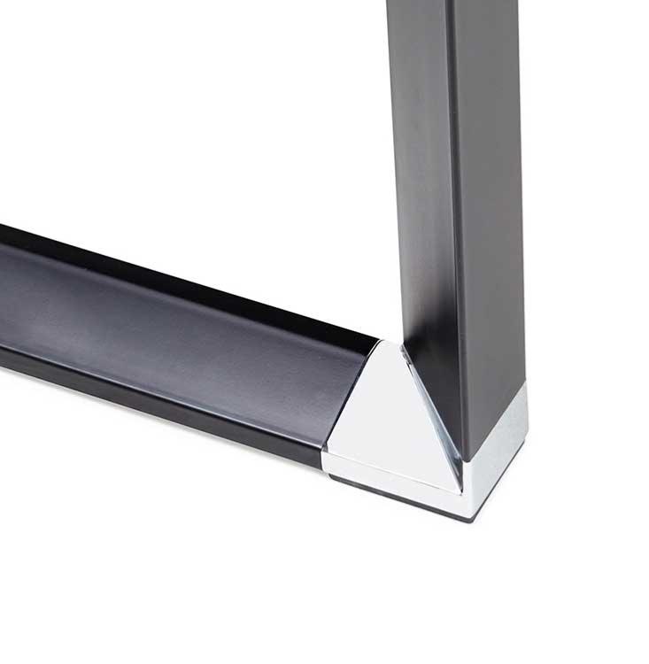 Bureau d'angle design BAKUS en bois et métal noir - 160 cm