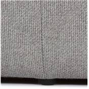 Banquette design de style moderne 'STICKY' en tissu gris foncé avec pieds noir - 120 x 40 cm