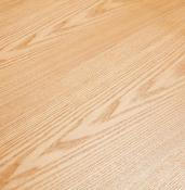 Table de salle à manger design 'Tepee Wood' plateau bois naturel pieds acier brossé - 200 x 100 cm
