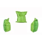 Pouf déhoussable imperméable 'Baggy Mini' vert – 130 x 100 cm