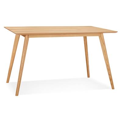 Table / bureau droit scandinave 'BOLNÄSS SMALL' plateau et 4 pieds en bois – 120 x 80 cm
