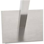 Table / bureau design 'TVILLIN MEDIUM' blanche en bois pied central en acier brossé - 160 x 80 cm