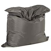 Pouf géant déhoussable imperméable 'Baggy' gris foncé – 180 x 140 cm