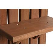 Douche de jardin 'Wood' structure en bois marron