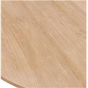 Table ronde 'FAST GLAS' plateau et pieds en chêne massif - Ø 120 cm