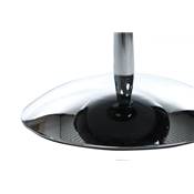 Fauteuil design boule SPHERE pivotant Noir pied chromé