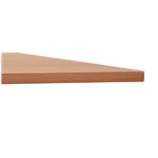 Bureau droit / table de travail pliante design 'ARCHI MINI' noyer pieds métal noir - 140 x 70 cm
