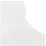 Chaise scandinave 'NORSK WOOD' blanche 4 pieds bois couleur naturelle et croisillon en métal noir