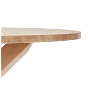 Table ronde 'FAST GLAS' plateau et pieds en chêne massif - Ø 120 cm