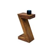 Table basse design d'appoint / chevet / étagère 'Z' en bois de rose