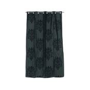 Double rideau  motifs baroque en velours noir