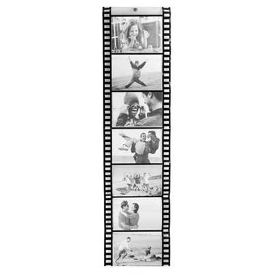 Porte photos mural pêle-mêle 'Pellicule cinéma' pour 7 photos - 13 x 18 cm