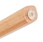 Chaise design scandinave à accoudoirs 'Read' en tissu gris anthracite avec 4 pieds en bois naturel