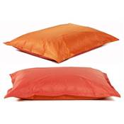 Pouf déhoussable imperméable 'Baggy Mini' orange – 130 x 100 cm