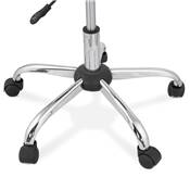 Chaise de bureau à roulettes design à accoudoirs 'KUTE' noire pieds en métal chromé