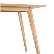 Table à diner / bureau droit scandinave 'Rustik' plateau et 4 pieds en bois – 180 x 90 cm