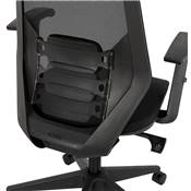 Fauteuil de bureau à roulettes dossier haut 'CAPTAIN' tissu et tissu maillé noir pieds métal noir